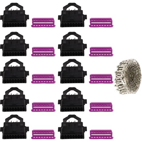 Ortviai Prise Diagnostic OBD2 Femelle 16 Broches Étanche pour Voiture – ABS Compacte, 10 Pièces (1/5)