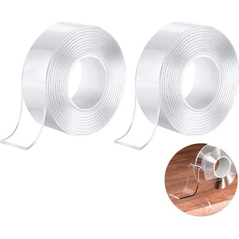 Paquete de 2 protectores de esquinas autoadhesivos transparentes para bebés, de 2 cm x 2 m. (1/5)