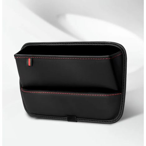 (Universel - C) Combleur d'espace entre le siège avant et le siège auto - Accessoires intérieurs de voiture - Boîte de rangement portable avec porte-gobelet - Cuir PU - Combleur d'espace latéral de co (1/5)