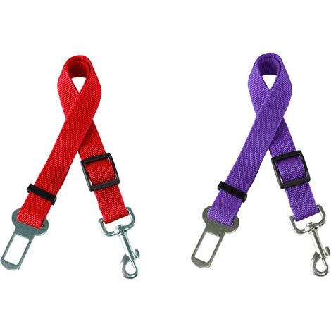 2-Piece Universal Dog Car Seat Belt Leash for Dog Cat Pet Harness for Car Seats, Nylon Harness (1/5)
