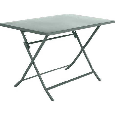 Mesa de jardín rectangular plegable Greensboro Verde oliva - 4 plazas - Hespéride (1/5)