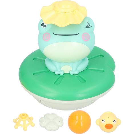Grenouille jouet arrosage électrique flottant pour bain, douche baignoire enfants, pulvérisateur d'eau bain. (1/5)