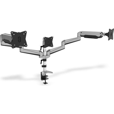 Digitus Universal Triple Monitor Ständer mit Klemmbefestigung, Gasdruckfeder (DA-90363)