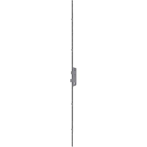 Ferco – Crémone à larder 4 galets EUROPA R4 entraxe 92 mm axe 35 mm – Pêne dormant demi-tour – Fouillot carré 8 mm – Livrée sans cylindre