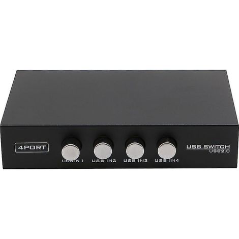 USB-Druckerumschalter, 4-Port-USB-KVM-Switch-Adapter, Peripheriegeräte zur gemeinsamen Nutzung durch PCs (1/4)