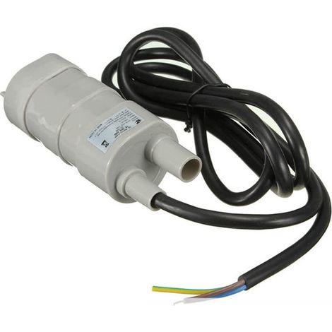 Pompe à Eau Submersible DC 12V Miniature Mini Pompe Hydraulique pour Aquarium Fontaine Jardin Étang Camping-car avec Câble de 1.5m