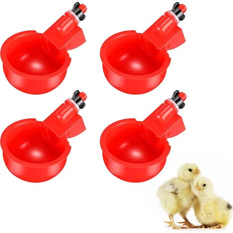 Abreuvoir Poules, Abreuvoir Automatique Poule, Abreuvoir Volaille, Volaille Automatique Abreuvoir, Tasses Automatiques de Buveur de Poulet pour Poulets, Canards, Oies, Dinde, Caille D'oiseau, Volaille (1/5)