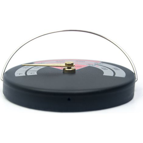 Termometro magnetico per stufe e stufe a legna, rosso, 63 mm (1/2)