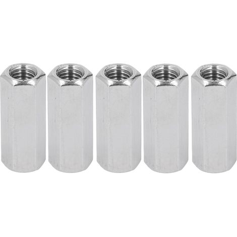 5 écrous hexagonaux de couplage 304 acier inoxydable (1/5)