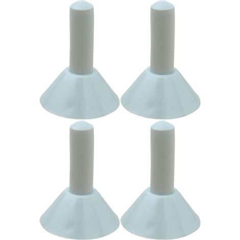 Lot de 4 capuchons isolants pour poteaux de tente - Gris (1/5)