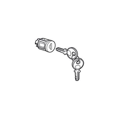 020291 Legrand - Barillet à Clé Type 405 Pour Porte Métal Ou Vitrée Xl3 160, Xl3 400 Et Xl3 800 (1/4)