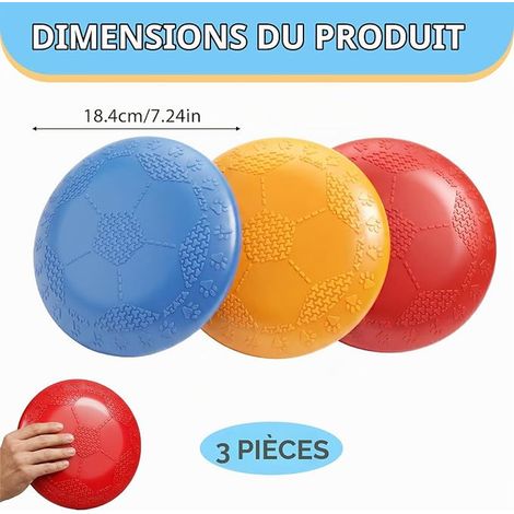 Frisbee Chien Caoutchouc Naturel Flottant Disque Chien Anti Morsure Jouet Pour Chiens Moyens Et Grands En Plein Air Plage Parc Aquatique (1/2)