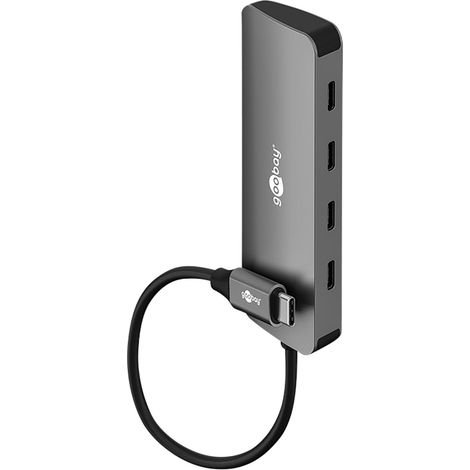 Concentrateur GOOBAY USB-C 76565 Slim 4 ports USB-C vers USB-C 10 Gbit/s (1/3)