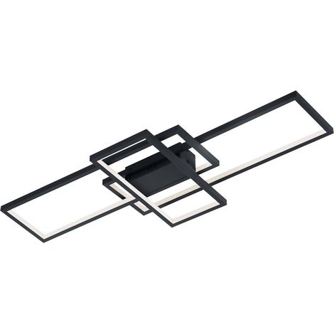 Thiago Led Plafón 3 Rectángulos L104 cm Antracita Trio Lighting (1/5)