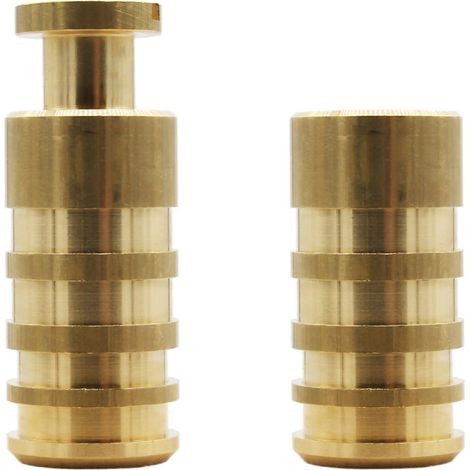 Linxor – Lot de 5 pitons escamotables en laiton 20 mm – Résistants à la rouille et à l'humidité – Pour fixation sur béton – Rangement pratique (1/4)