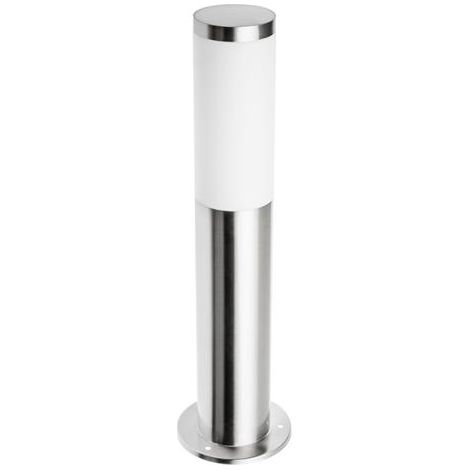 Lampadaire de jardin Milan-P 45 cm E27 IP44 en acier inoxydable (1/3)
