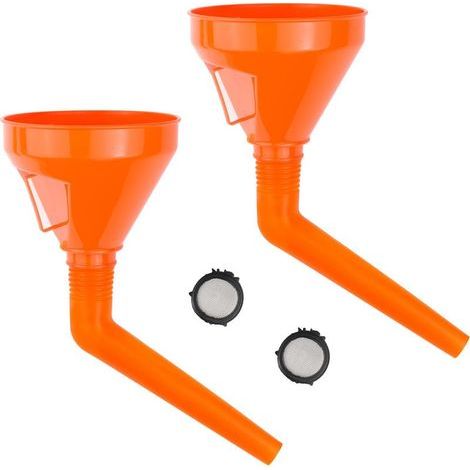 Plastique Entonnoir Entonnoir Carburant 2 Pièces Entonnoir de Remplissage Universel Entonnoir Essence avec Tuyau Flexible et Filtre pour Diesel Kérosè (1/5)