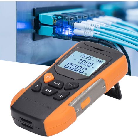 Wattmètre à fibre optique, double alimentation, testeur d'atténuation optique 30 km, 35 V (1/5)