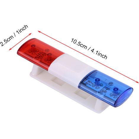 Feux clignotants LED rouges et bleus pour voiture télécommandée (accessoire RC)