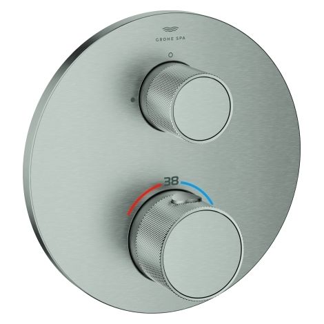 THM-Brausebatt. Atrio Private C. 24396 2-W-Umst. Knopfbetät. supersteel (1/4)