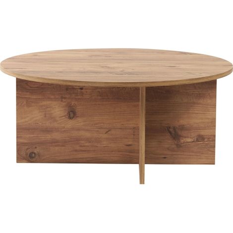 Couchtisch "Soleil" aus Holz – 90 x 90 x 40 cm – Atlantische Kiefer