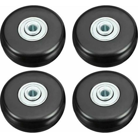 Stück Kofferrollen, robuste 50-mm-Gummirollen zur Gepäckreparatur, geräuschlose universelle Ersatz-Lenkrollen (1/5)