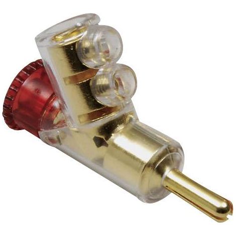 BKL Electronic 0107006 Fiche banane mâle, droit Ø de la broche: 4 mm rouge 1 pc(s) Y497211