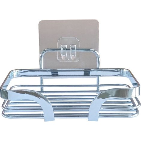 Porte Savon Adhésif "Filaire Premium" 14cm Chrome (1/3)