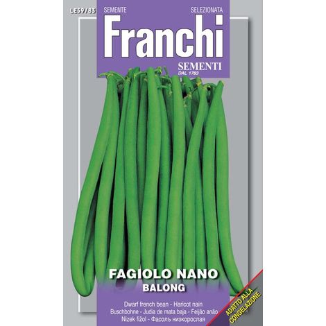 SCATOLA SEMI DI FAGIOLO NANO BALONG ORTO GIARDINO SEMI (1/2)