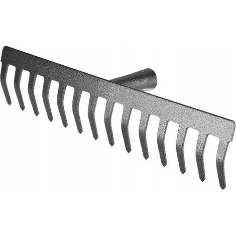 Metall-Gartenrechen mit 14 Zinken für Erde