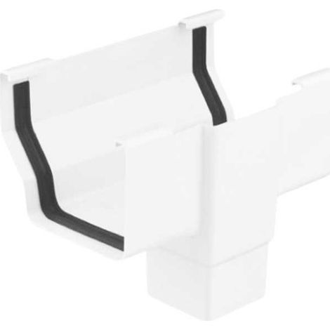 Bajada Central Canalón EUME Blanca PVC - 70x70 - Ferroplast Color: Blanco