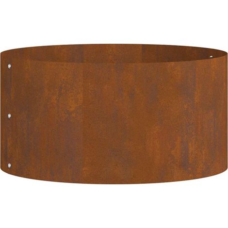 Cache-pot de jardin，Jardinière，Bac à fleurs Marron 40 x 40 x 20 cm Acier cuivré CFW83942 (1/5)