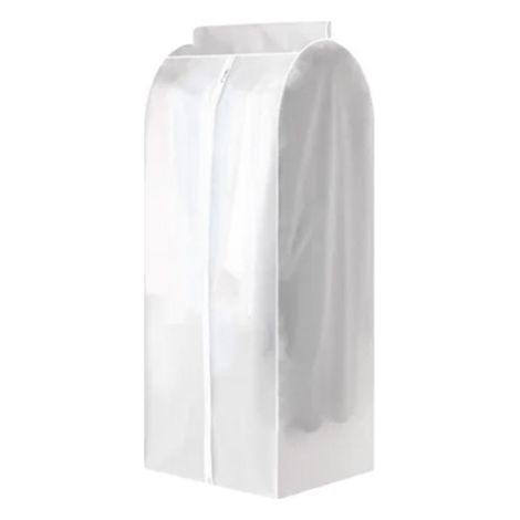Housse de Vêtements Transparente Anti-Poussière PEVA Sac de Rangement Suspendu pour Armoire (1/5)