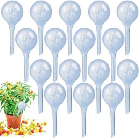 Set di 16 sfere irrigatrici automatiche in plastica per piante da interno ed esterno (piccole, blu-grigie) (1/5)