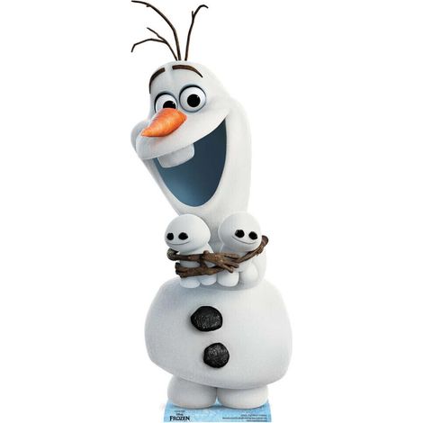 Figurine en carton Disney La Reine des Neiges 2 Olaf et petits bonhommes de neige Hauteur 94 cm (1/5)