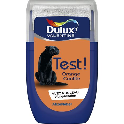 Testeur couleur Orange Confite 30 mL - Peinture Dulux Valentine