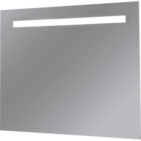 Specchio Bagno Retroilluminato con striscia led 80x60 Cm  Specchio senza antifog  Senza Kit Bluetooth  Senza accensio