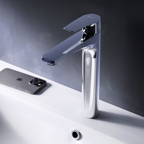 Robinet Salle de Bain Mitigeur lavabo, Chromé, taille L, FGA92000 AM.PM