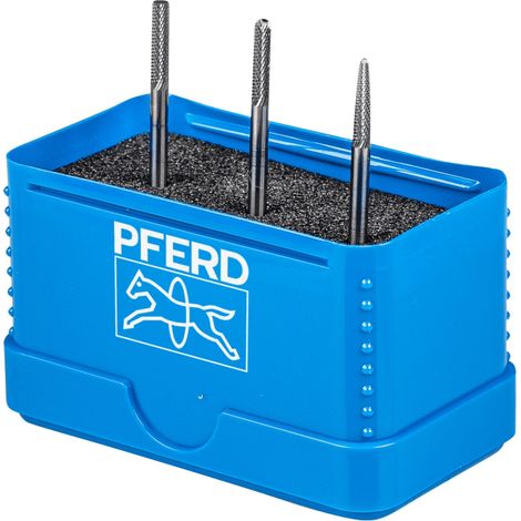 PFERD TOOLS Hartmetall Hochleistungskleinfrässtift Set 1303 MICRO 3-tlg. Ø 3mm Schaft-Ø 3mm Feinbearbeitung (1/5)