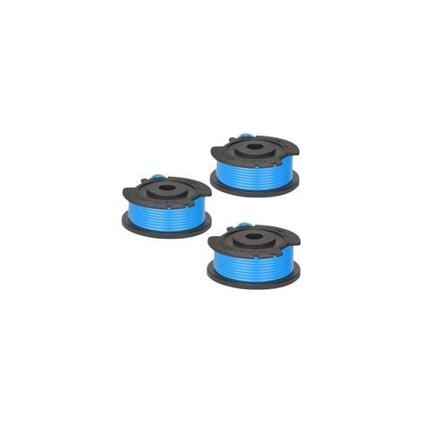 Bobinas de hilo compatibles con la desbrozadora Greenworks de 24 V G24LT/G24LT25/G24LT28/G24LT30M (3 piezas - Crezuo)