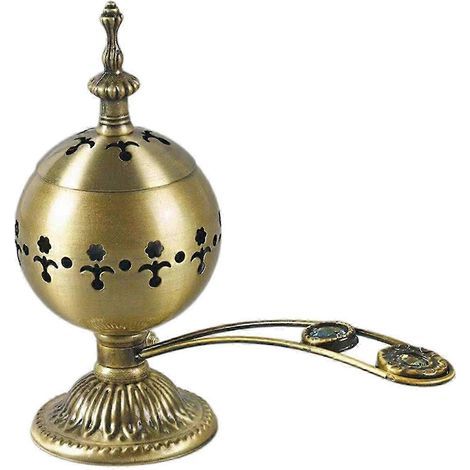 Brûleur d'encens électrique décoratif de table, diffuseur d'encens pour salon-Bronze (1/5)