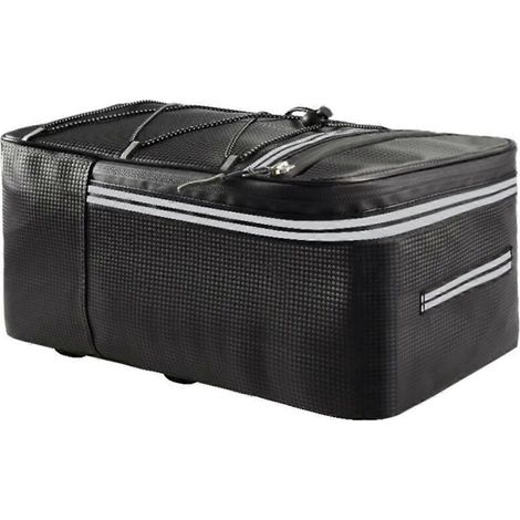 Sacoche de vélo pour porte-bagages, résistante à l'eau, avec housse imperméable pour le cyclotourisme et le bikepacking, 12 L-AquaForge (1/5)