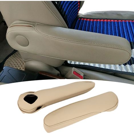 Lot de 2 housses de siège et d'accoudoirs en similicuir beige pour canapé, compatibles avec Honda Odyssey 2005-2010 (1/5)