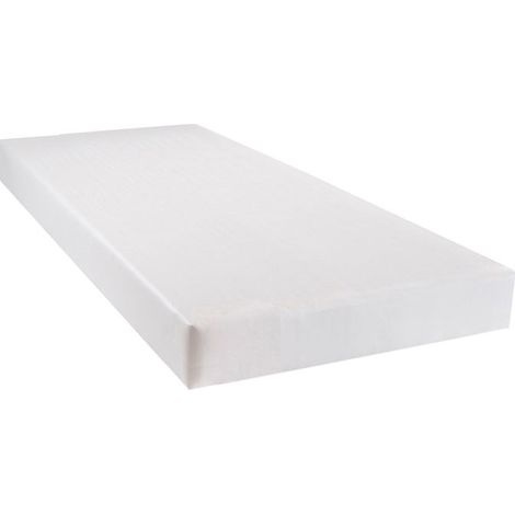 BELLECOUR LITERIE Sommier tapissier CONSTANTINE 90x200 cm Epaisseur 18 cm Blanc (pieds non inclus) (1/5)