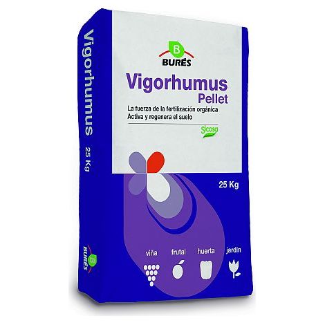 Engrais organique cologique Vigorhumus Pellet Sac 25 kg