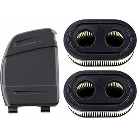 Ensemble de 2 Filtres à Air avec Couvercle de Filtre à Air pour Moteurs Briggs & Stratton 550E, 575EX, 575IS, 625EXI, 650EXI, 675EXI, 675IS, Remplace les Pièces 594106, 798339, 798452, 593260. (1/4)