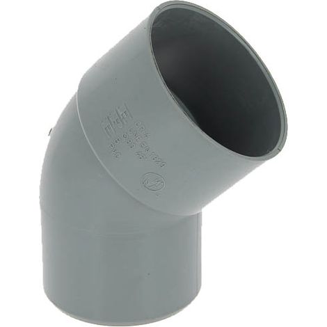 Coude PVC mâle-femelle 45° Ø80