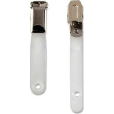SEI Rota Pinzette Pass Clip per badge Metallico, Bianco 100 pz (1/2)