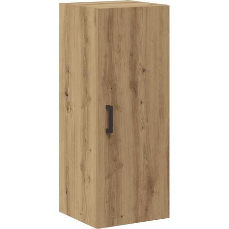 Armoire murale design pratique profondeur modulable 34,5 x 34 x 90 cm en bois d'ingénierie chêne artisanal (1/5)
