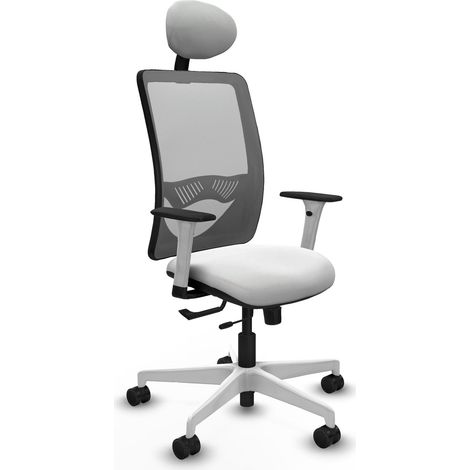 Silla de oficina piqueras y crespo Zulema blanco espuma alta densidad (1/2)